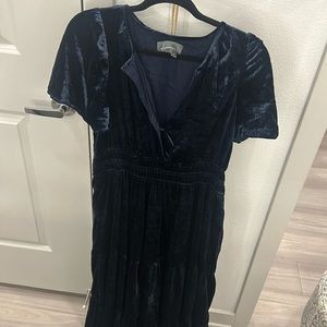 Anthropologie velvet dress